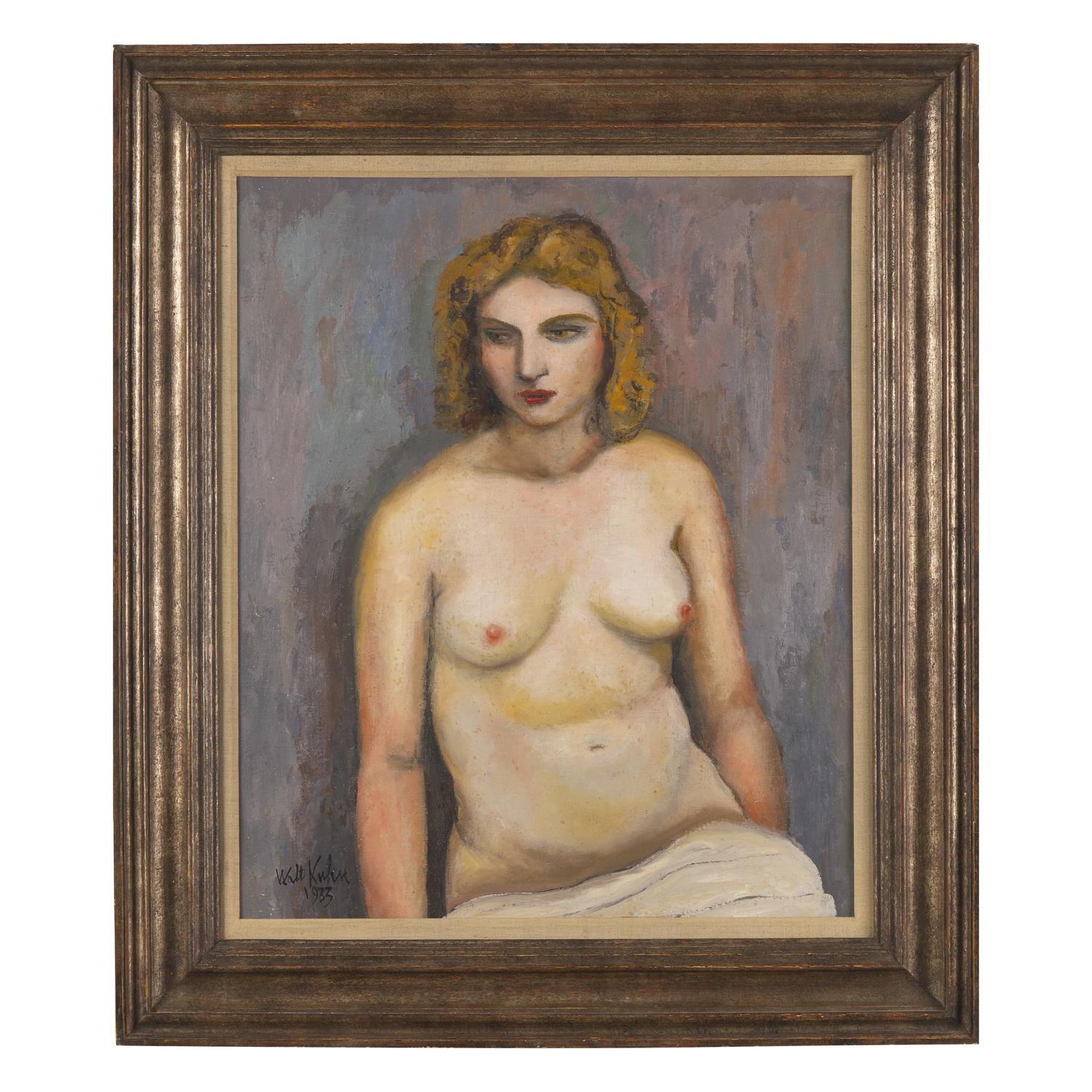 Walt Kuhn (American, 1880-1940) — Seated Nude , 1933