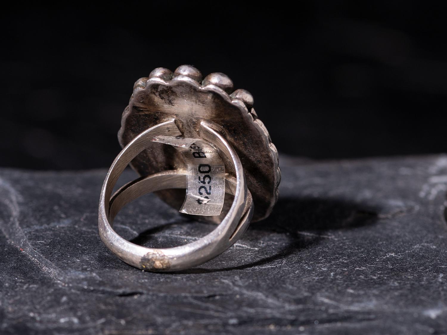 Navajo Silver and Bisbee Turquoise Ring