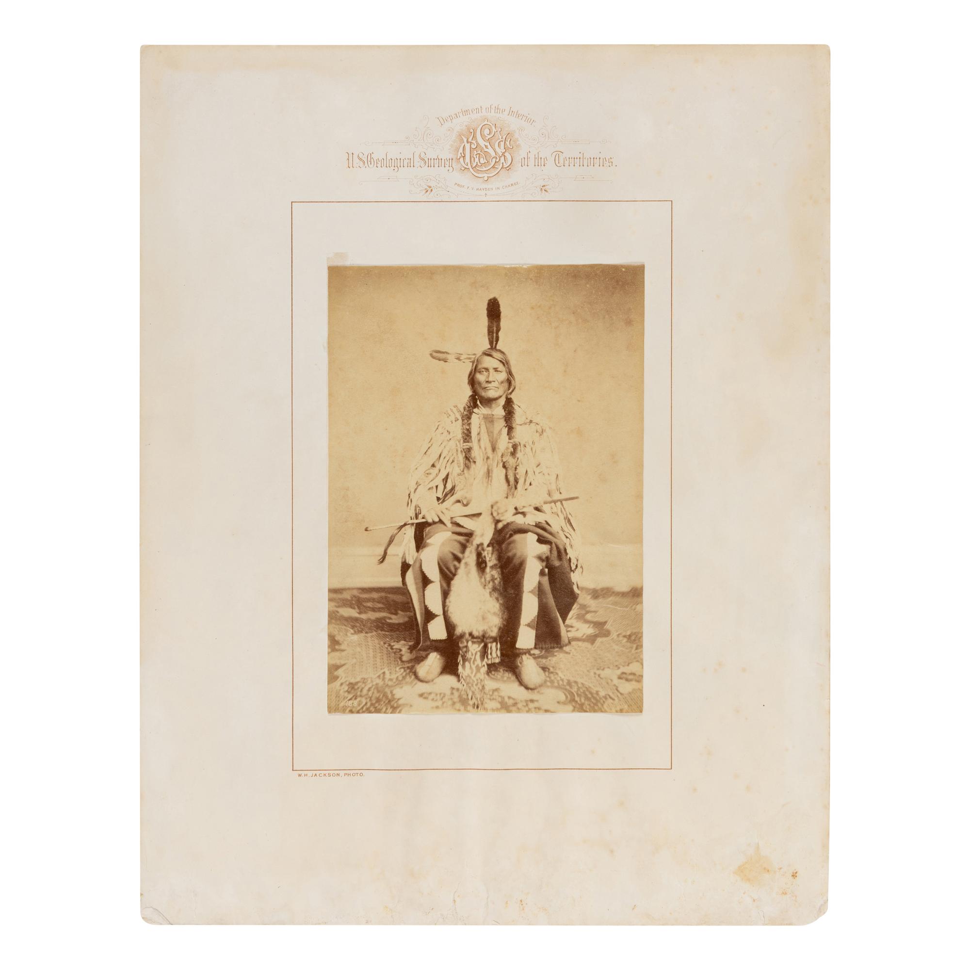 Antonio Zeno Shindler (Bulgarian, 1823-1899) — Long Mandan, a Two-Kettle Sioux Chief 1867