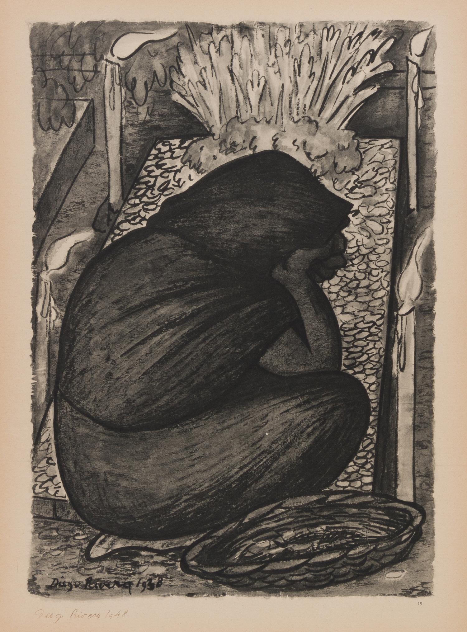 After Diego Rivera, (Mexican, 1886-1957), Acuarelas, 1935-1945 (portfolio of 19 of 25 lithographs with original jacket)