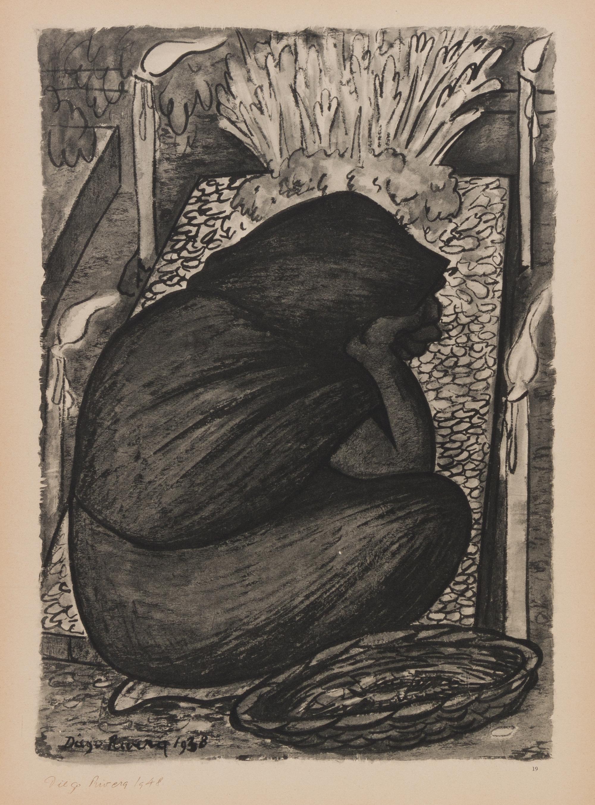 After Diego Rivera, (Mexican, 1886-1957), Acuarelas, 1935-1945 (portfolio of 19 of 25 lithographs with original jacket)