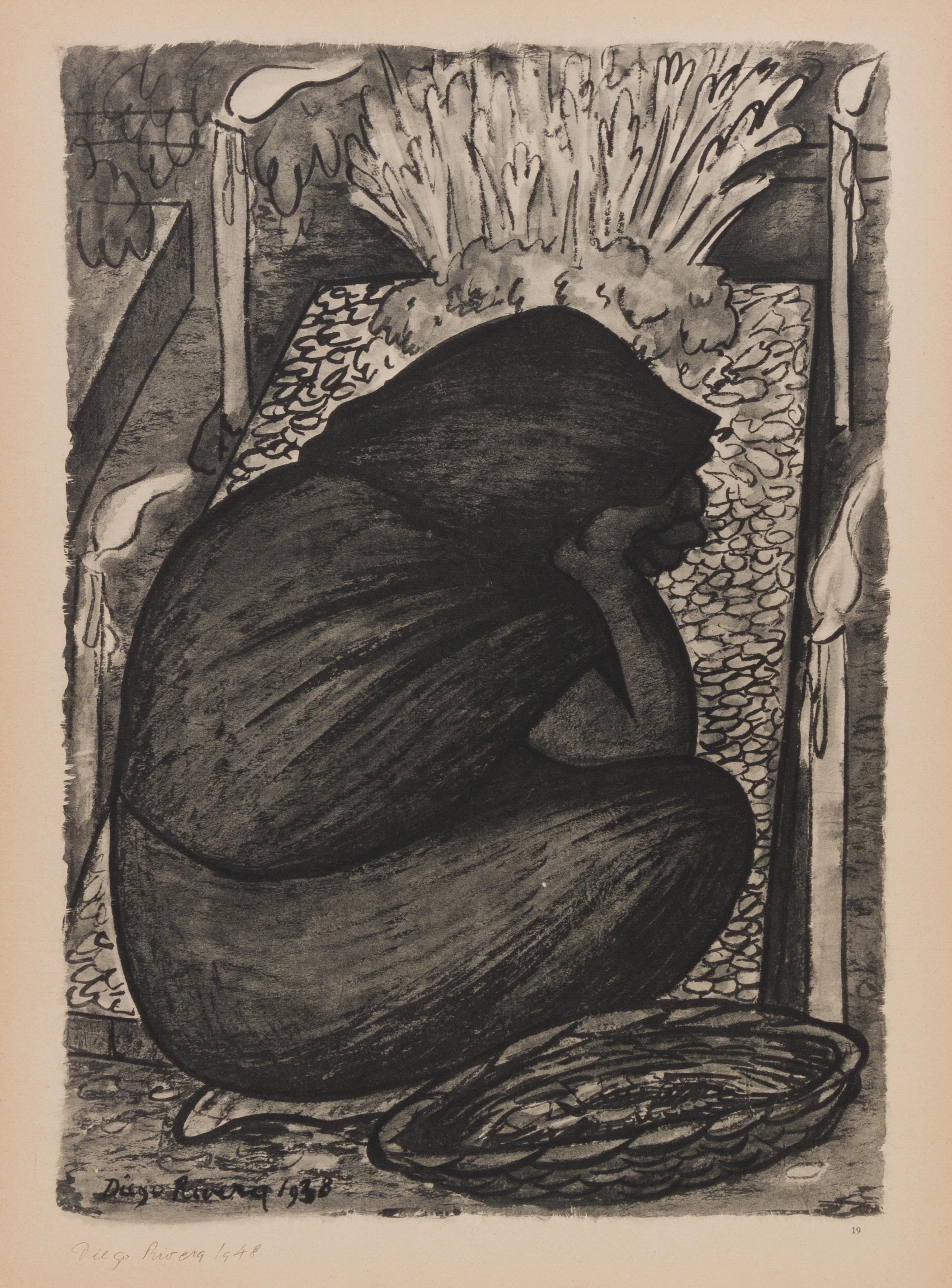 After Diego Rivera, (Mexican, 1886-1957), Acuarelas, 1935-1945 (portfolio of 19 of 25 lithographs with original jacket)
