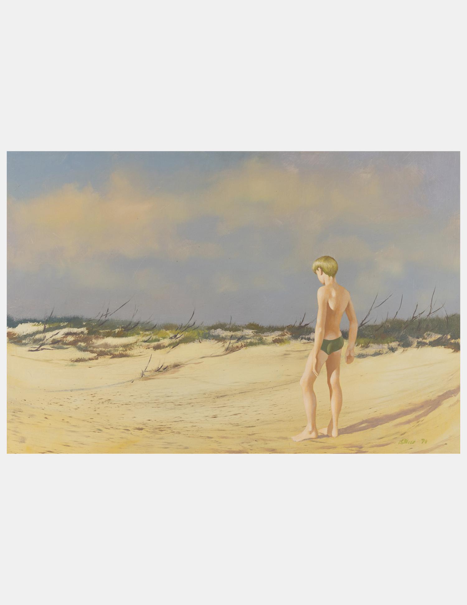 Untitled (Beach Scene with Male Figure), 1970