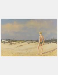 Untitled (Beach Scene with Male Figure), 1970
