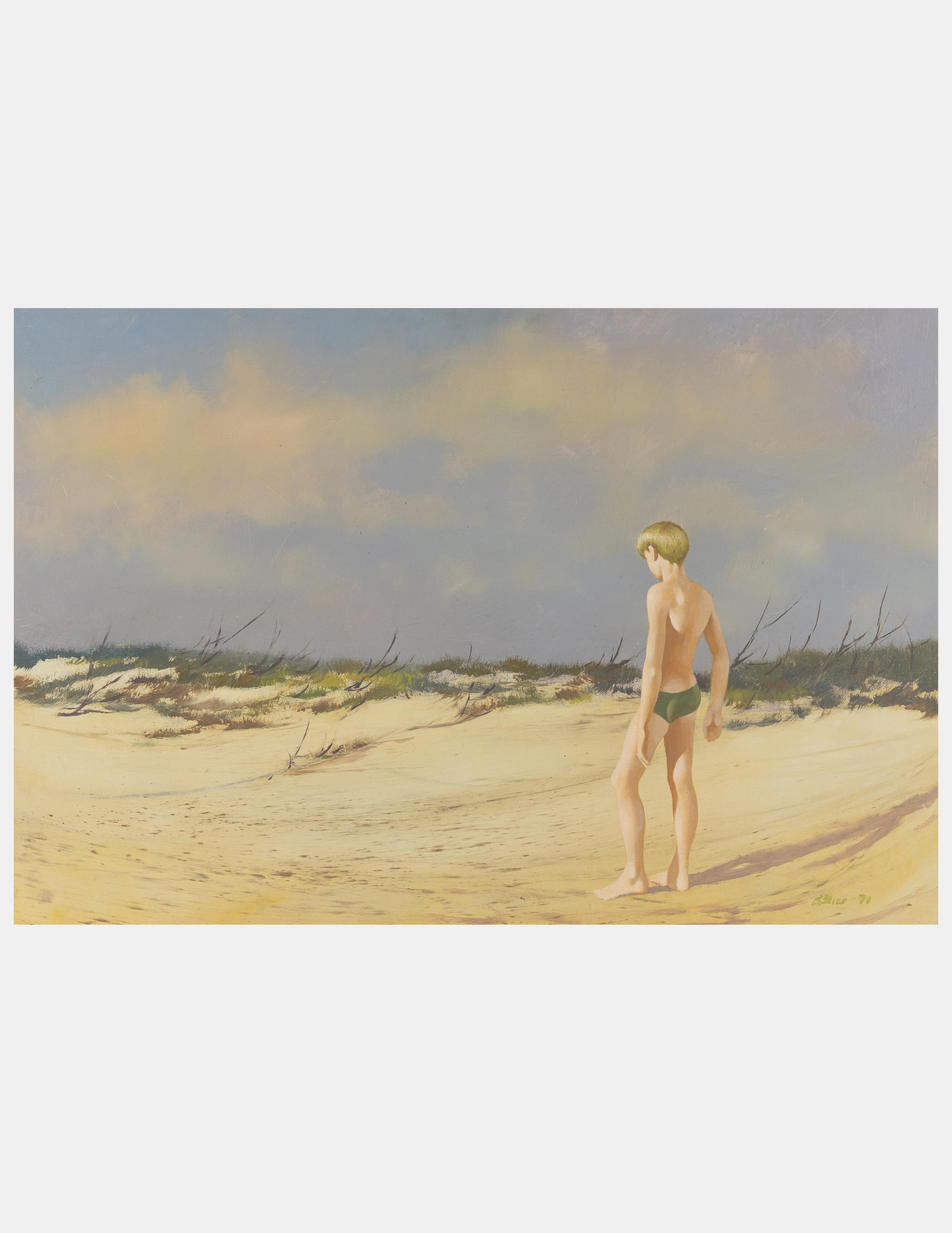 Untitled (Beach Scene with Male Figure), 1970