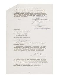 [Literature] Maugham, W. Somerset. Typed Document, signed