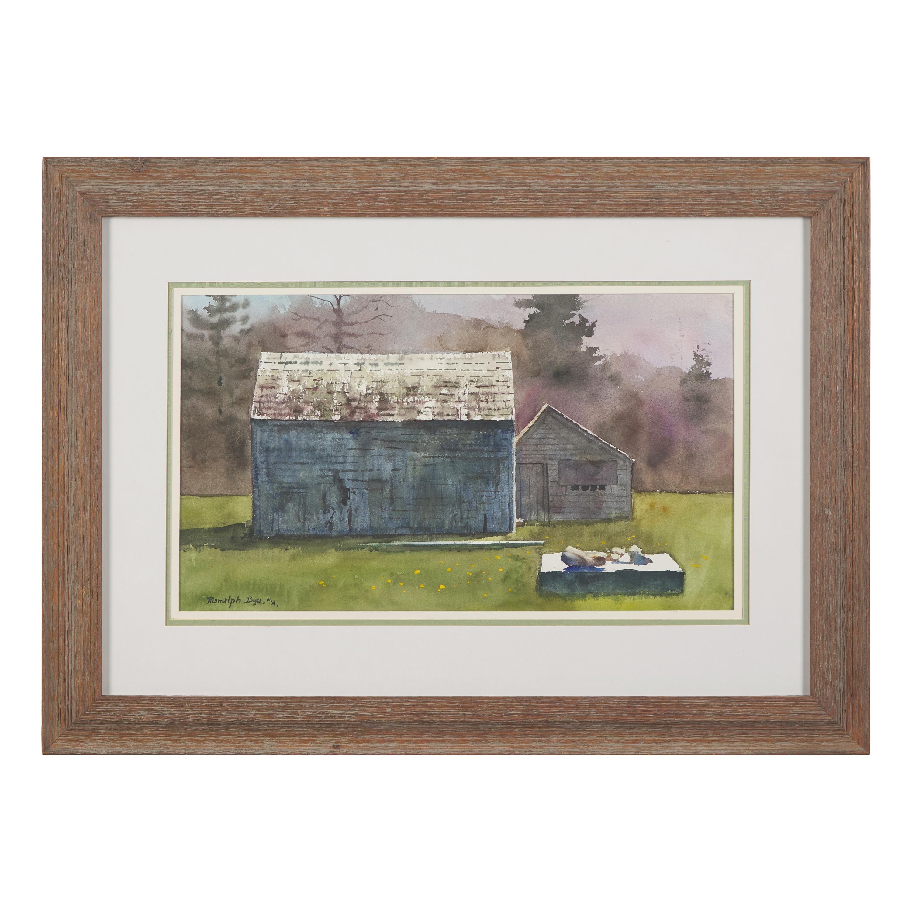 Ranulph Bye (American, 1916-2003) — Weathered Shingles, Turkey Cove