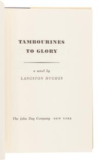HUGHES, Langston (1901-1967). Tambourines to Glory. New York: The John Day Company, 1958.