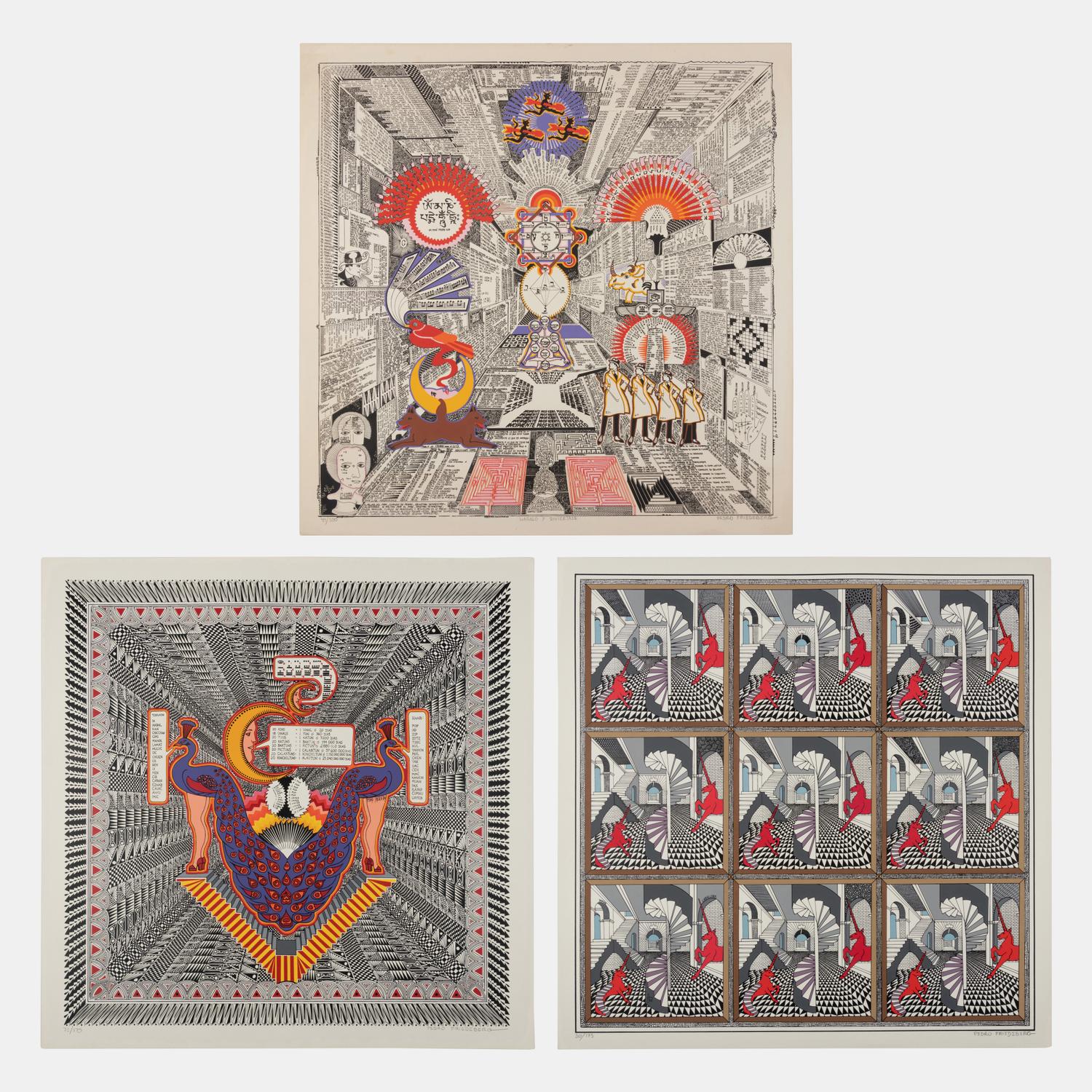 Ya Conocimos a Diaghilev, Hágalo Y Diviértase, and Tzolkin (a group of three prints)