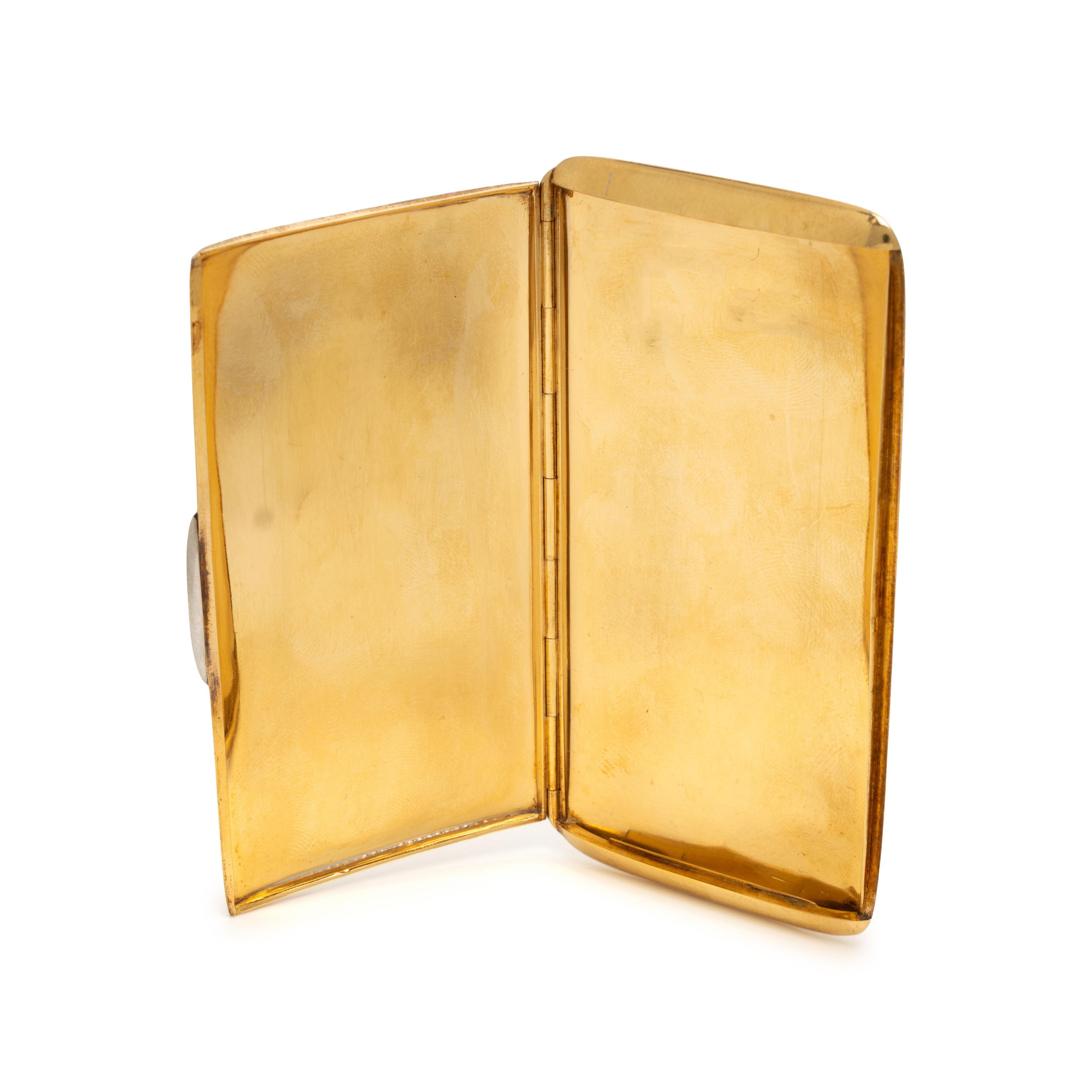 French, Antique, Yellow Gold and Diamond Case