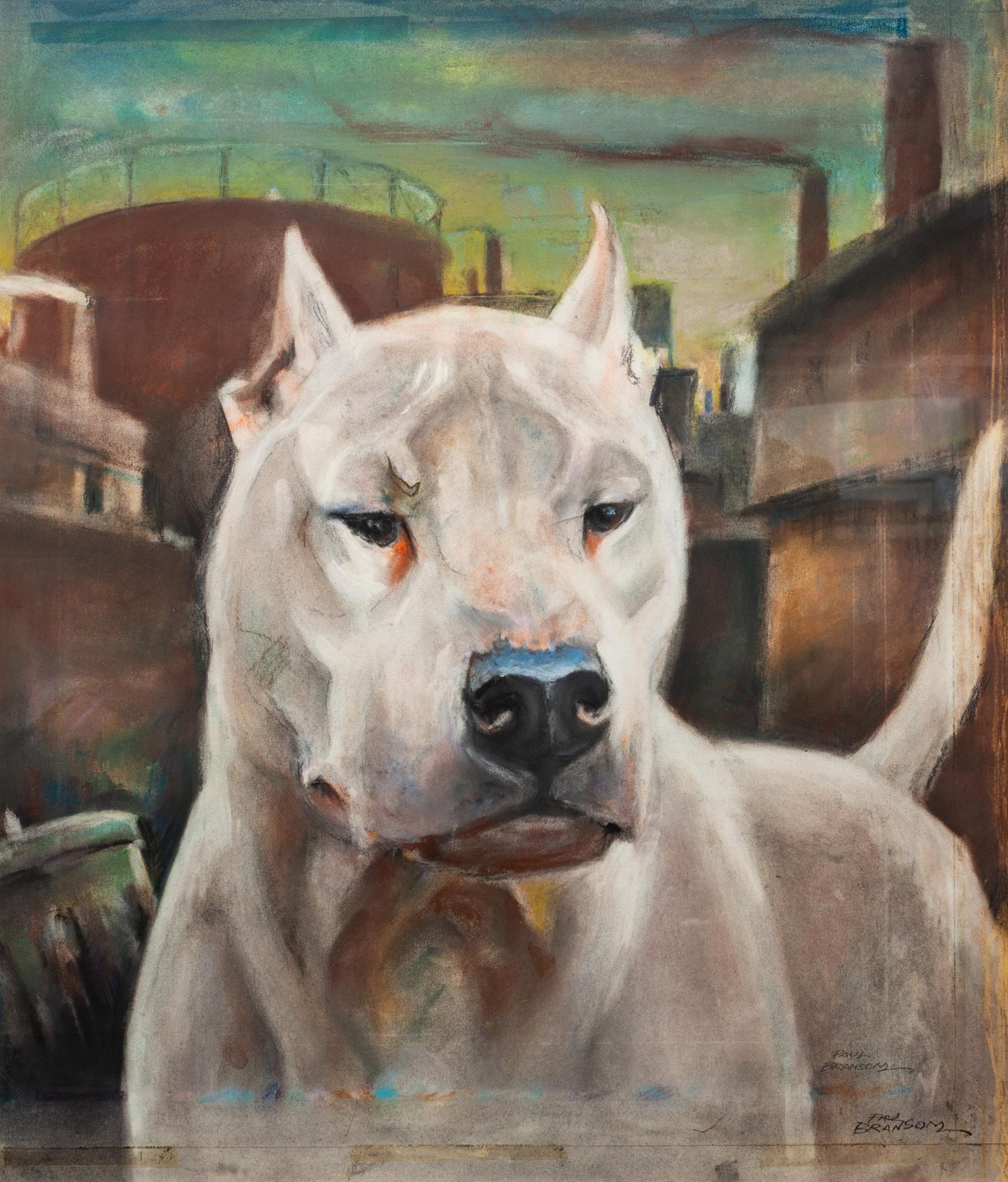 Three Works of Art depicting White Bull Terriers, Paul Branson (American, 1885-1979), comprising three mixed media works. — Paul Branson (American, 1885-1979)