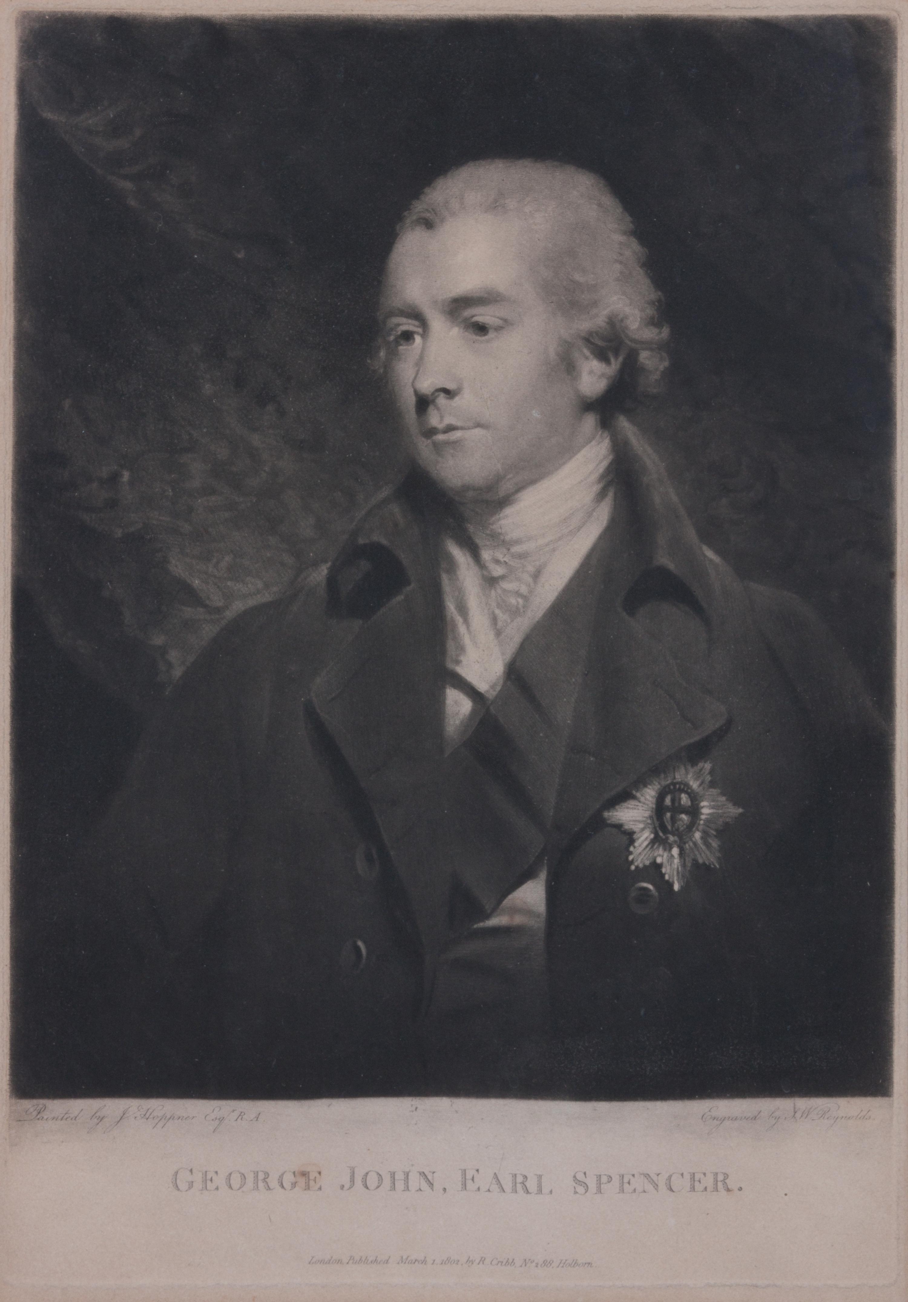 After John Hoppner, (British, 1758-1810), Portrait of George John, Earl Spencer