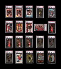 A Large Collection of Assorted PSA Graded Michael Jordan Basketball Cards