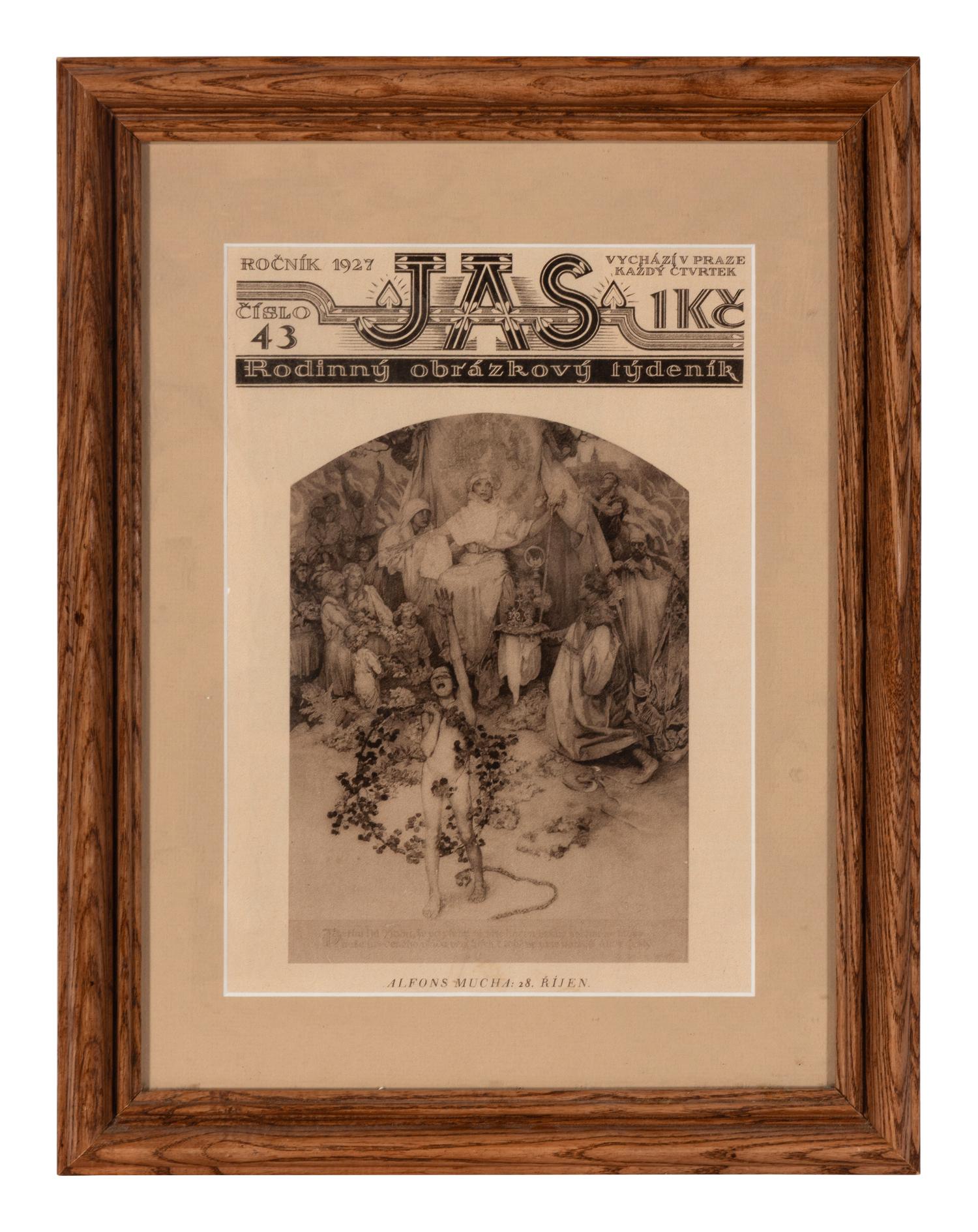 [Art] [Mucha, Alphonse] Group of 4 Designed Magazine Covers