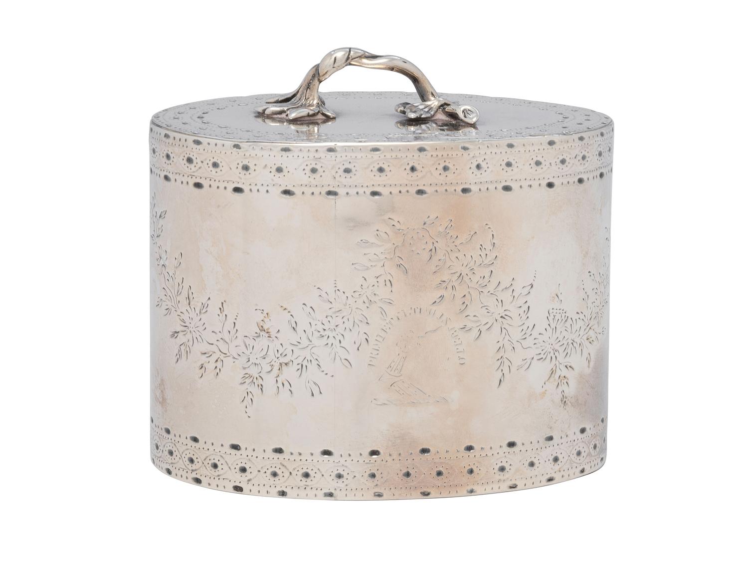A George III Silver Tea Caddy