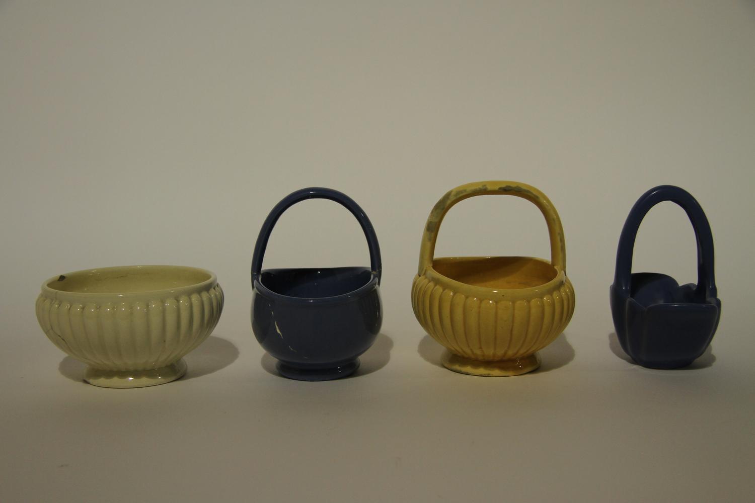 Four Haeger Pottery Articles Height of tallest 7 1/4 inches.
