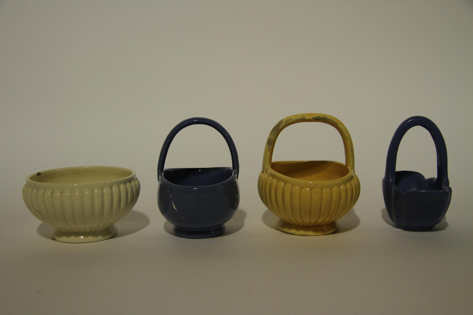 Four Haeger Pottery Articles Height of tallest 7 1/4 inches.