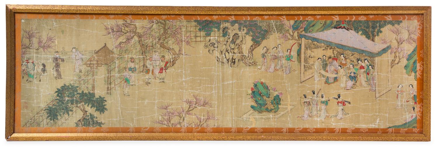 After Qiu Ying, (1494-1552), Figures in a Landscape