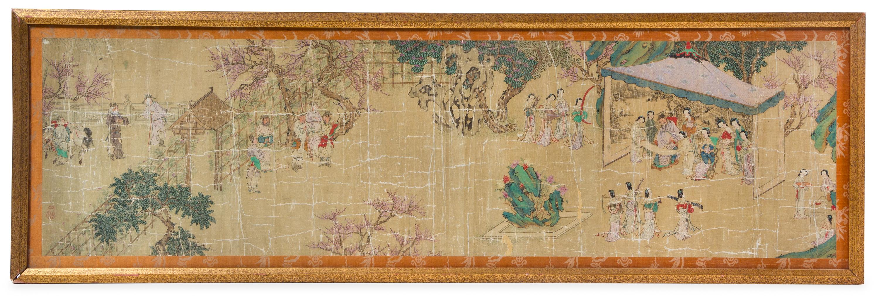 After Qiu Ying, (1494-1552), Figures in a Landscape