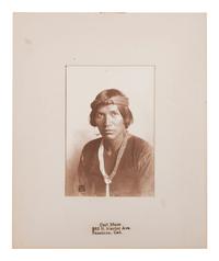 [NATIVE AMERICANS]. MOON, Carl (1879-1948). 3 photographs of male Native American subjects.