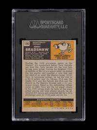 A 1971 Topps Terry Bradshaw Rookie Football Card No. 156 (SGC 7 NM)