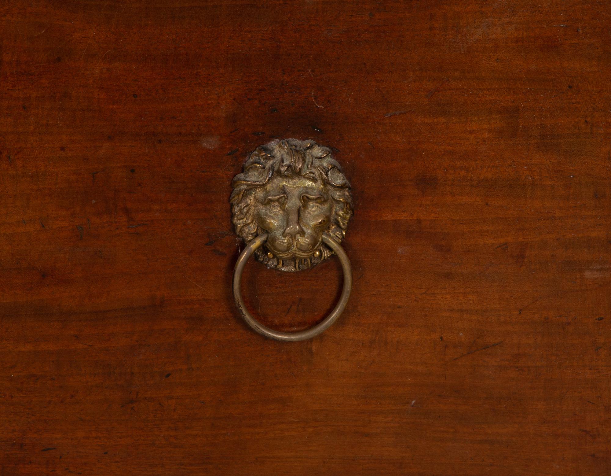 A Regency Mahogany Pedestal Side Board