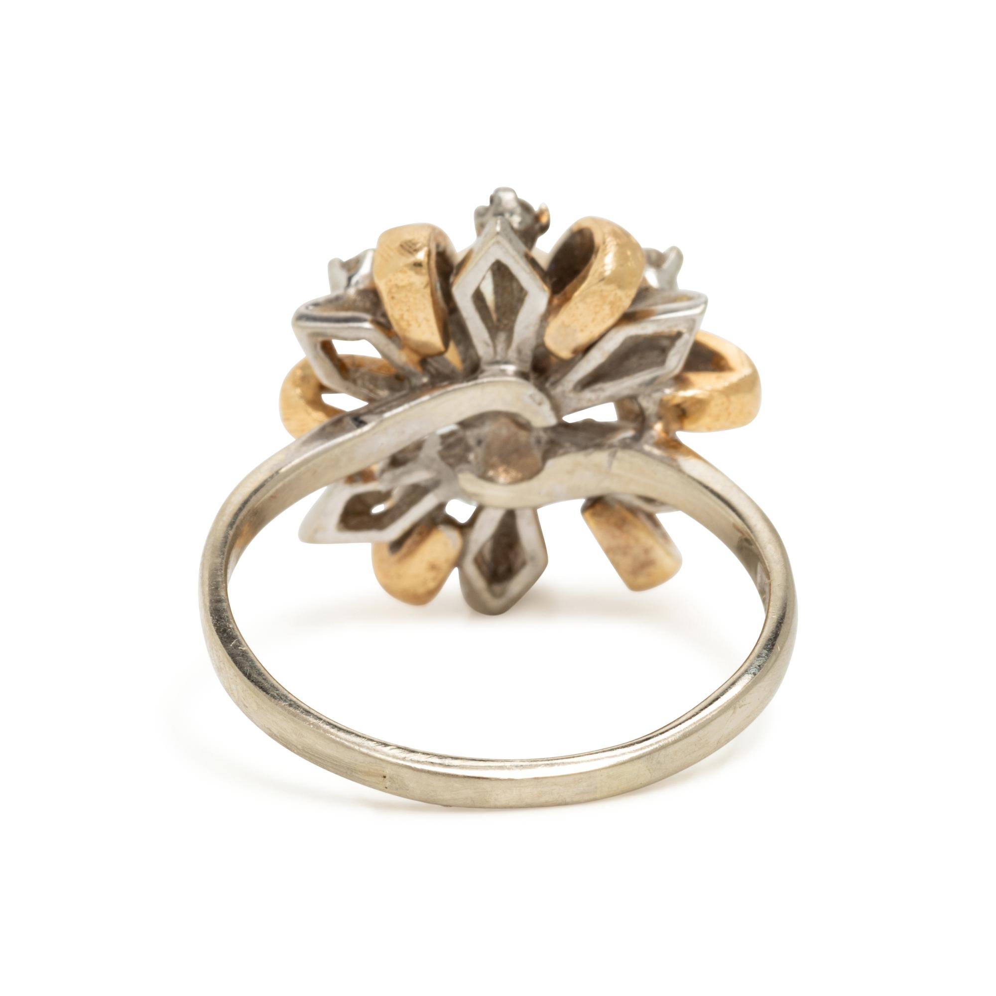 Blue Topaz Ring and Cultured Pearl Ring
