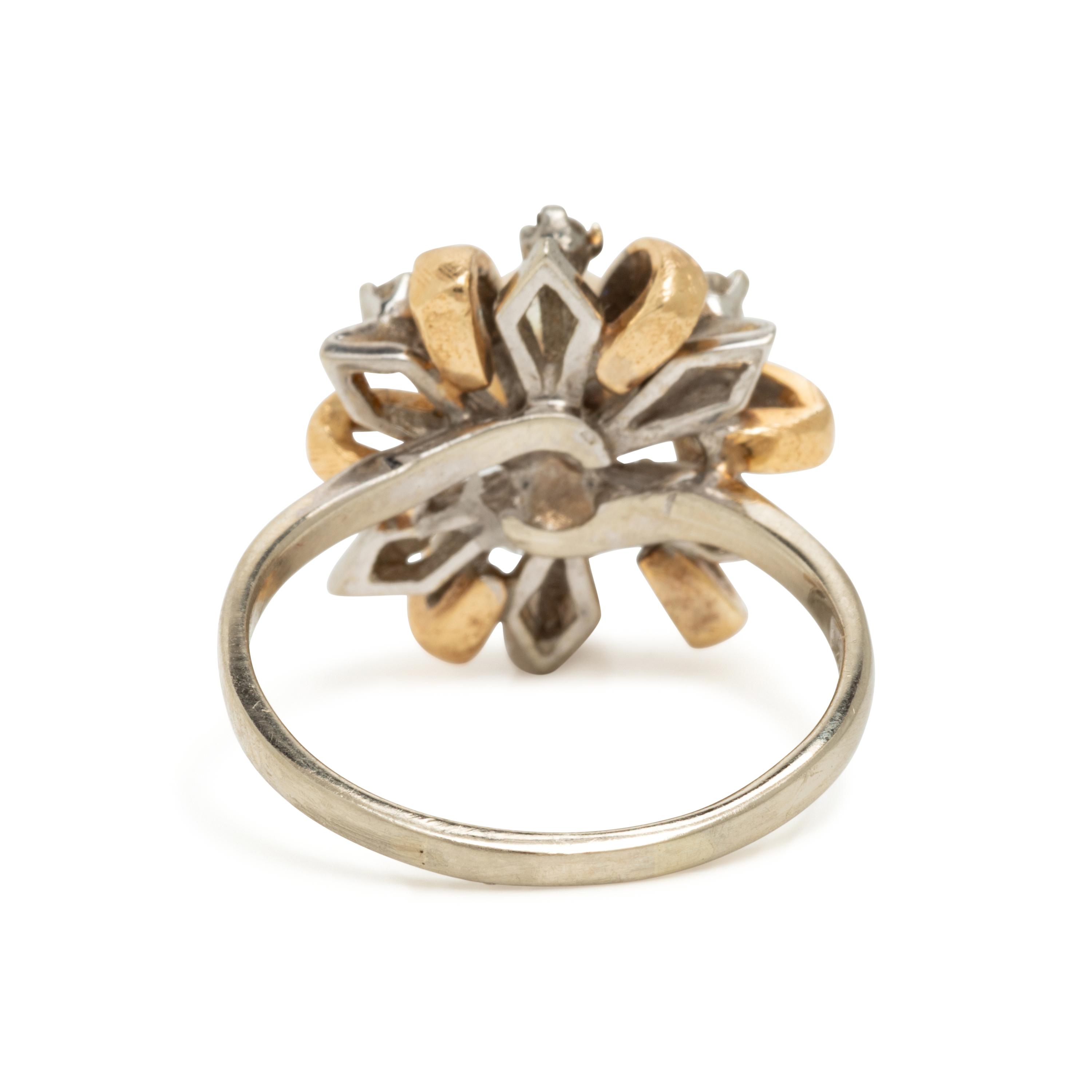 Blue Topaz Ring and Cultured Pearl Ring