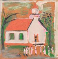 Jimmy Lee Sudduth, (American, 1910-2007), Palatine Church