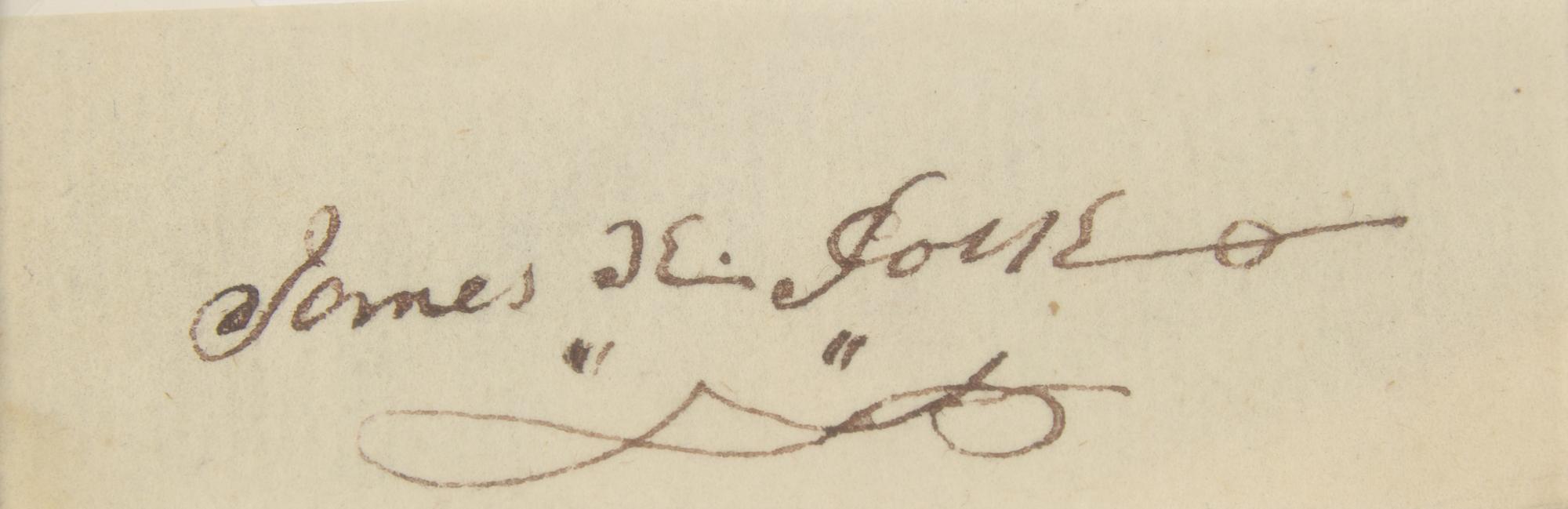 [Presidential] Polk, James K. Cut signature