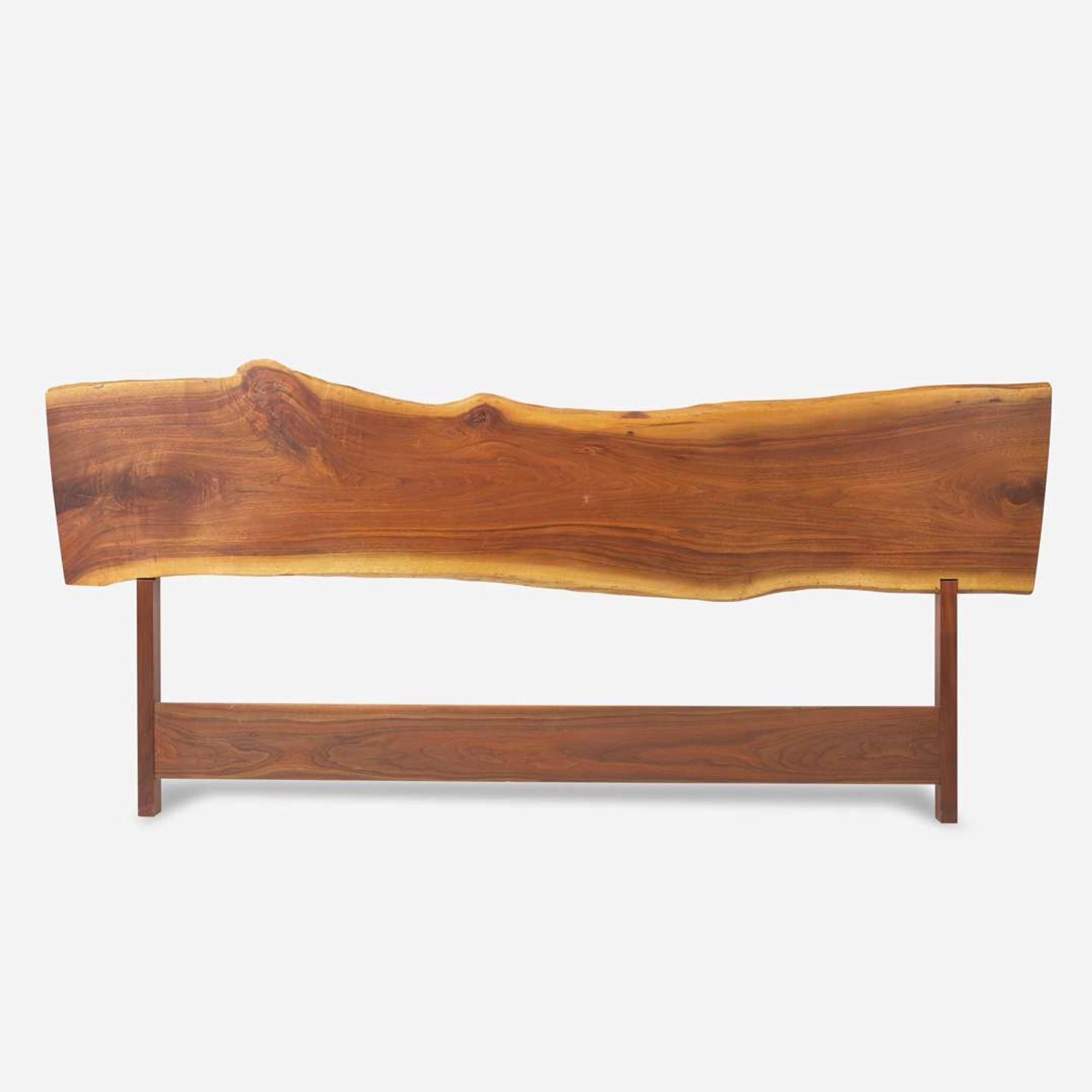 George Nakashima (American, 1905-1990) King-Size Plank Headboard, New Hope, Pennsylvania, 1988