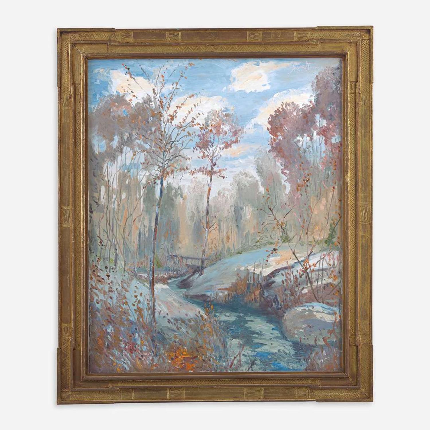 Joseph Barrett (American, B. 1936) Little Lahaska Creek
