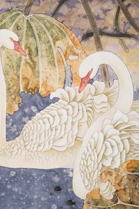 A Japanese Ink and Color Painting on Paper