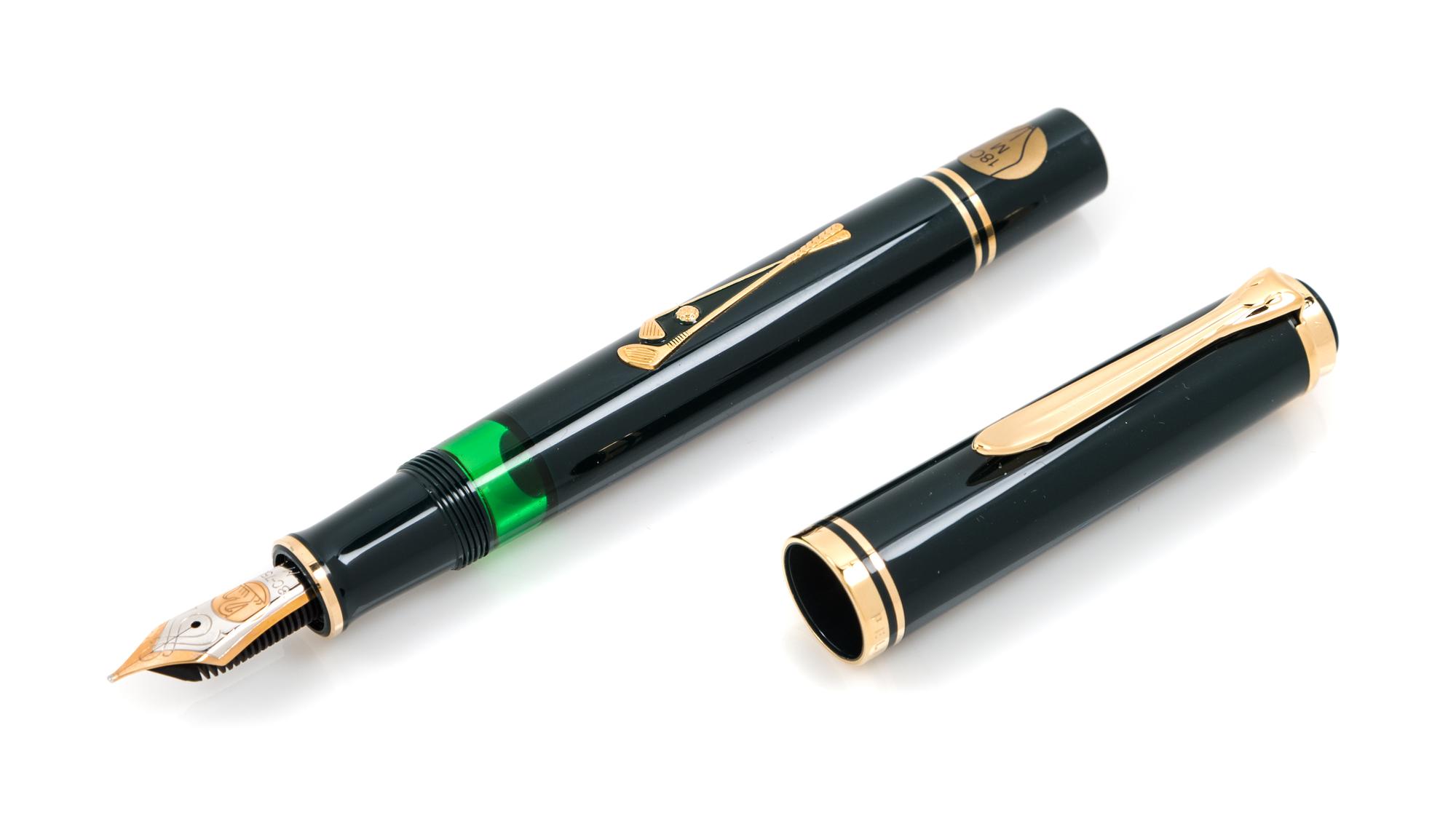 A Pair of Pelikan Golf Limited Edition Fountain Pens