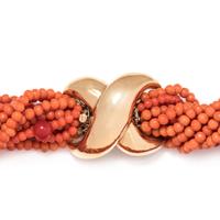 CORAL TORSADE NECKLACE