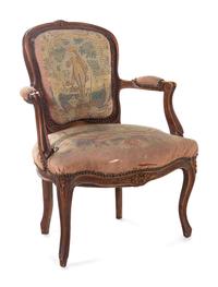 Two Louis XV Style Fauteuils