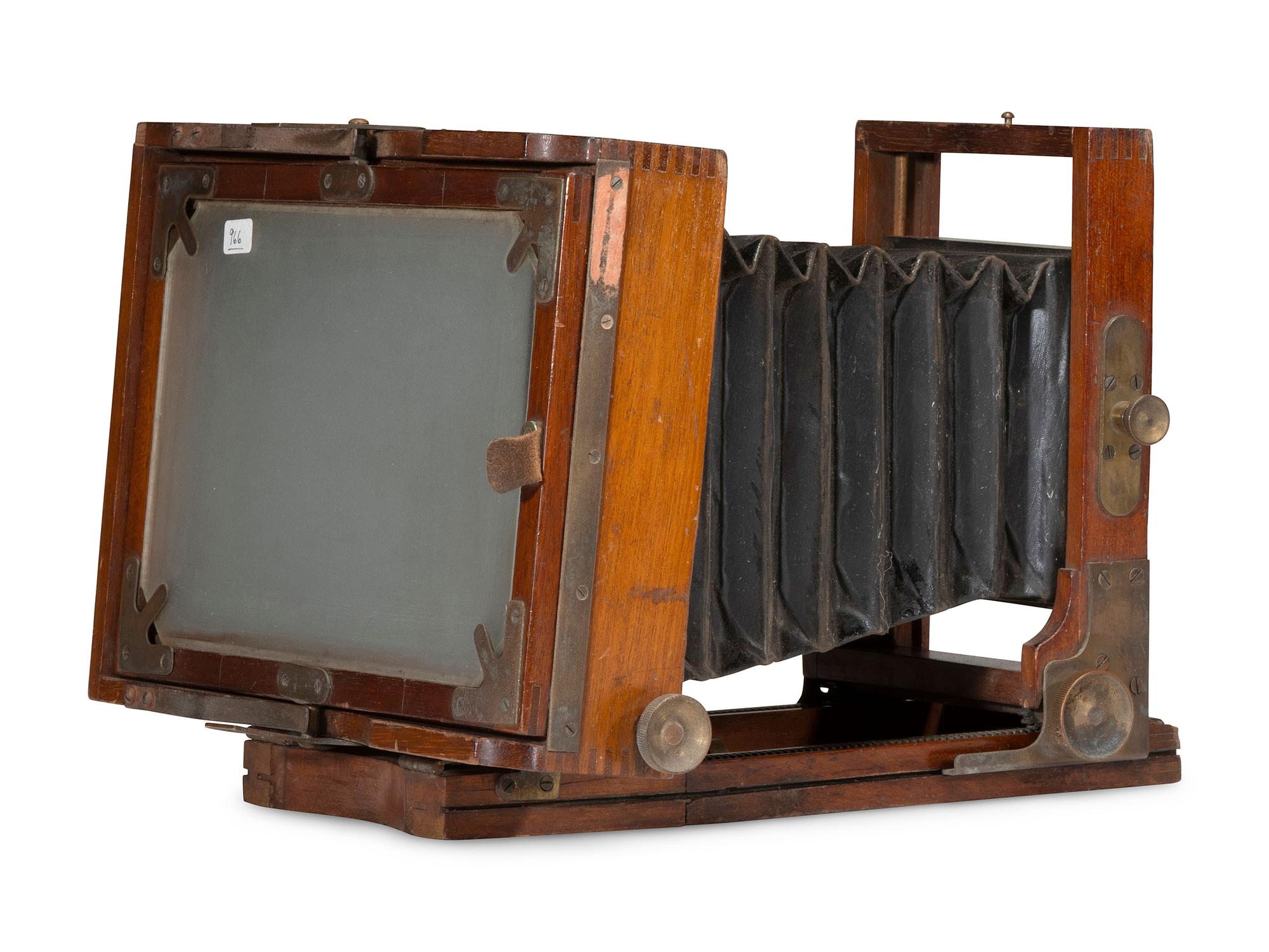 [EARLY PHOTOGRAPHY]. 2 cameras made by E. & H.T. Anthony, including the Victor and Champion. Ca late 1880s.