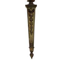 A Pair of Louis XVI Style Bronze Three-Light Sconces