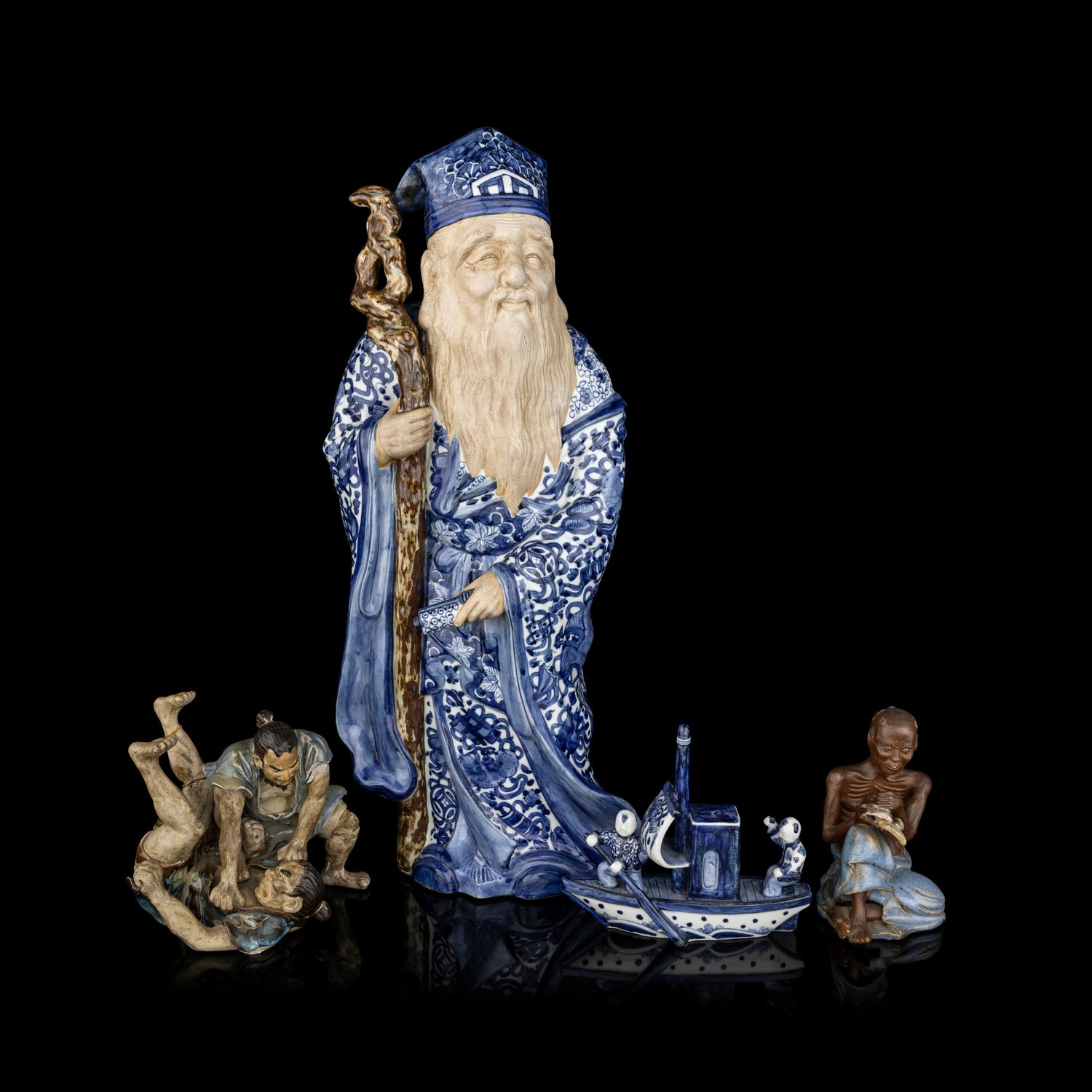 Four Japanese Ceramic Figures