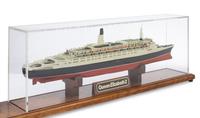 A Cased Model of the Cunard Queen Elizabeth II