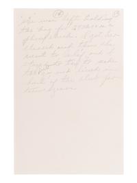 RUBY, Jack (1911-1967). Autograph manuscript signed (in the third person) written from his jail cell while incarcerated for the murder of Kennedy assassin Lee Harvey Oswald, [n.d., ca 1966].