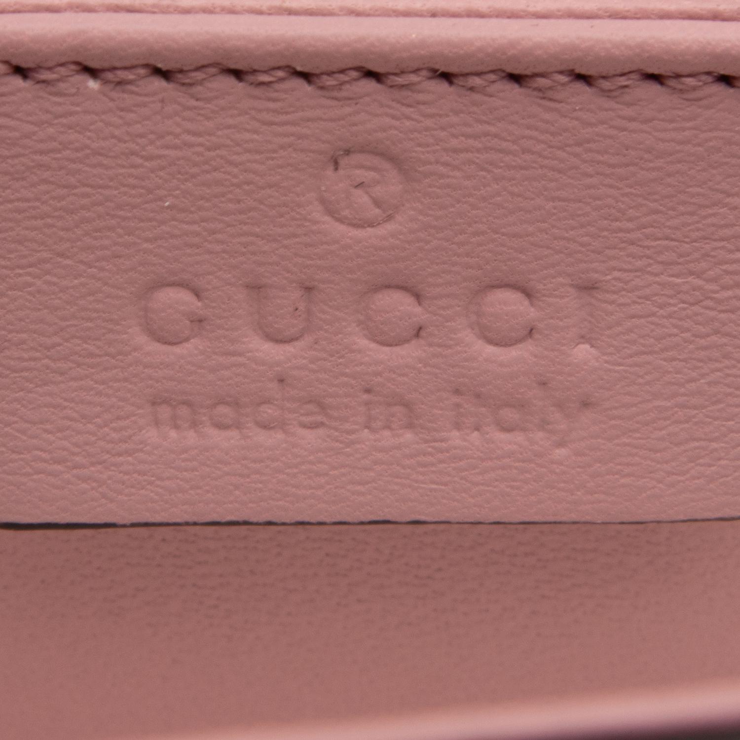 Gucci, Pink Python Embellished Clutch