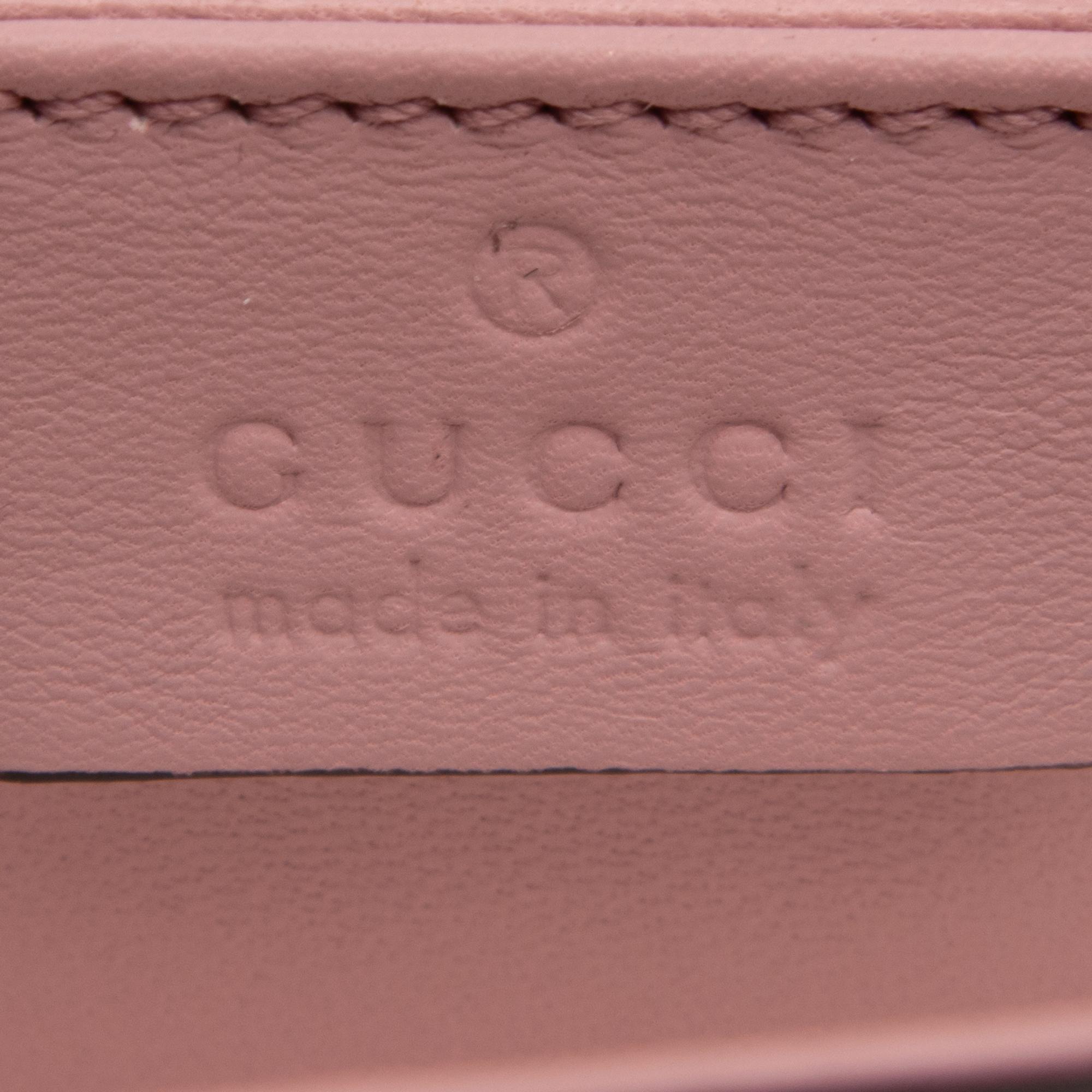 Gucci, Pink Python Embellished Clutch