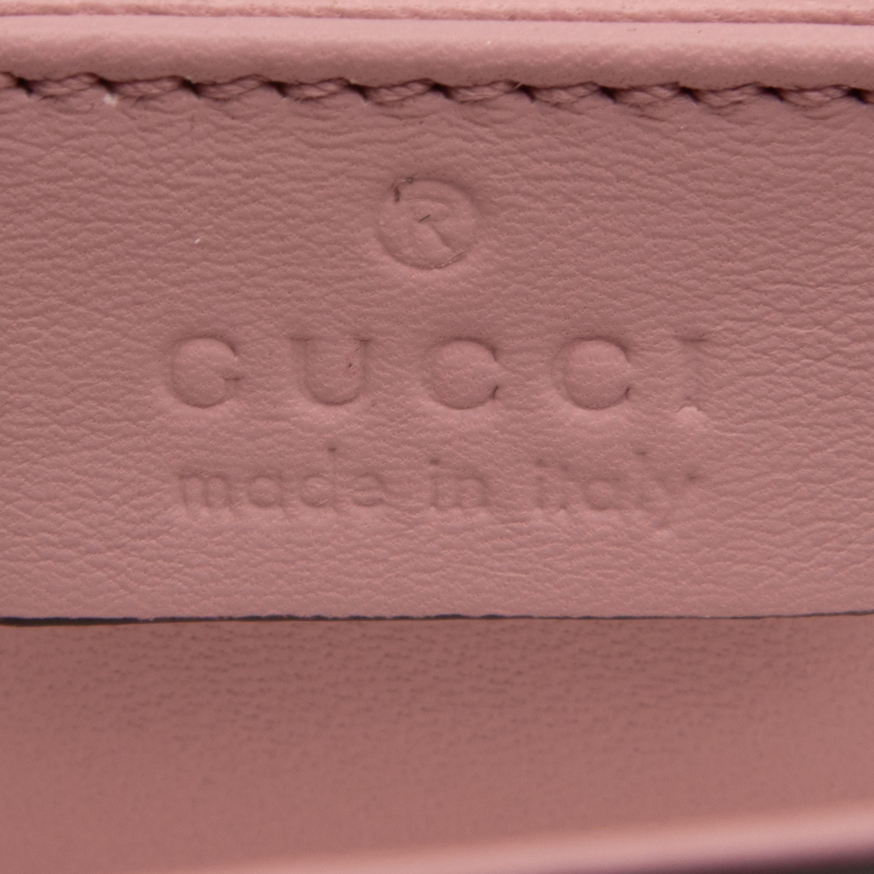 Gucci, Pink Python Embellished Clutch