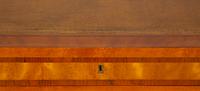 A Louis Philippe Style Satinwood Inlaid Leather Top Writing Desk — 20th Century