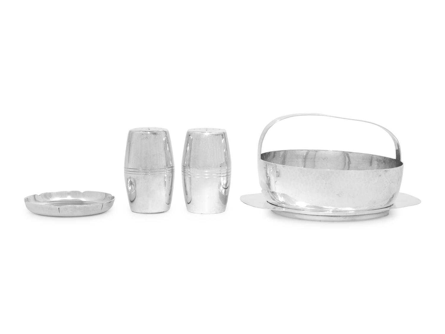 Four Porter Blanchard Silver Table Articles