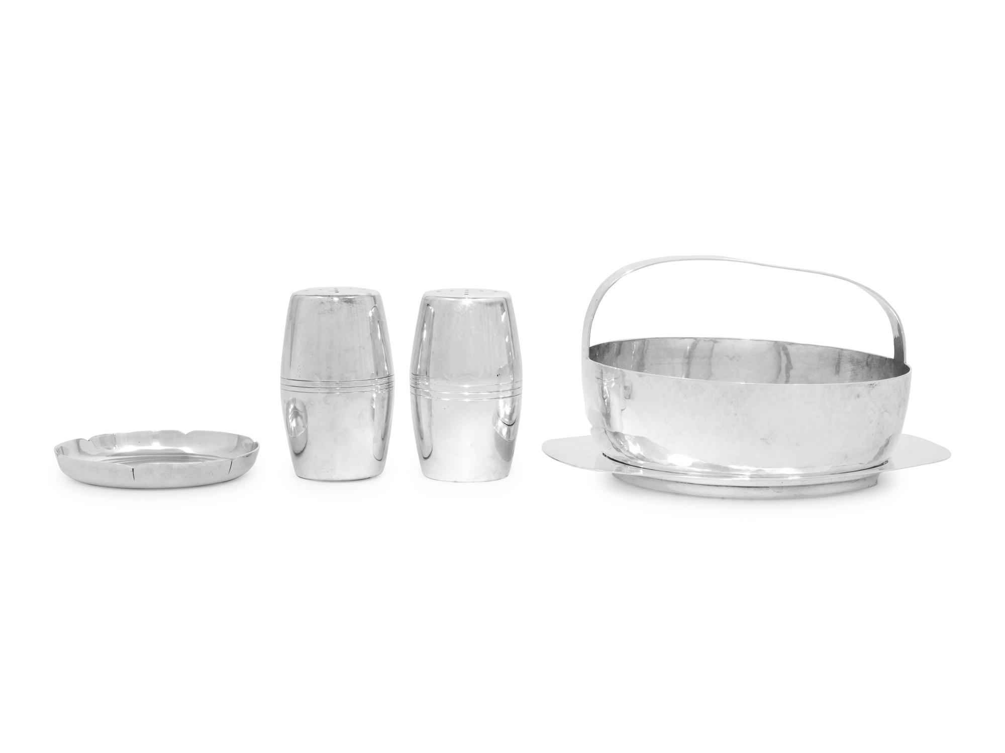 Four Porter Blanchard Silver Table Articles