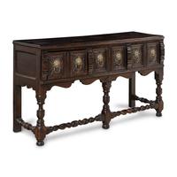 A Charles II Style Oak Console Table