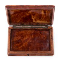 A Carved Burlwood Box