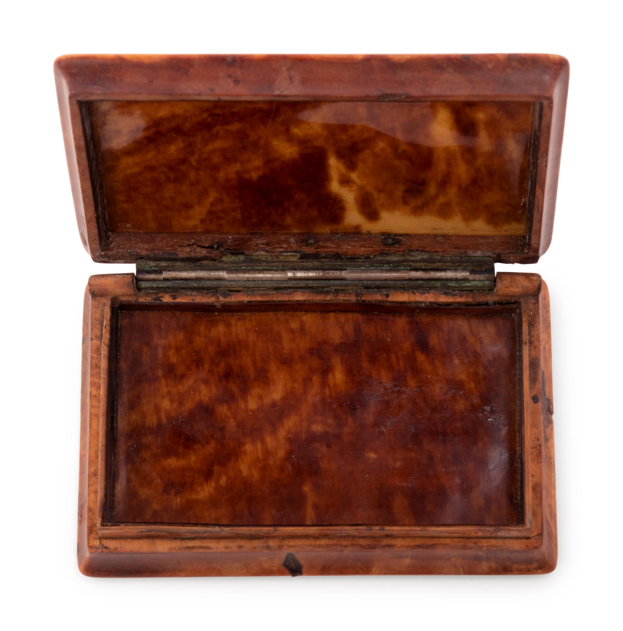 A Carved Burlwood Box